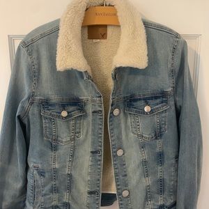 FUR LINED denim jacket